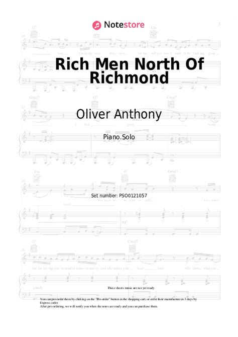 Rich man north of richmond lyrics and chords - Chords for Oliver Anthony - Rich Men North Of Richmond (Lyrics).: Gm, Eb, Bb, F. Play along with guitar, ukulele, or piano with interactive chords and diagrams. Includes transpose, capo hints, changing speed and much more.